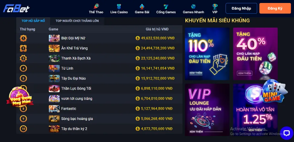 Người chơi vui123 link vào ăn mừng trúng jackpot lớn